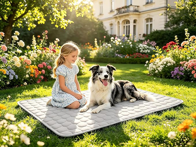 Dog Cooling Mat Arc-Chill Cooling Dog Bed Mats, Q-Max>0.4 Washable Pet Cooling Pad Breathable Cooling Mat for Dogs & Cats Indoor & Outdoor Car Seats