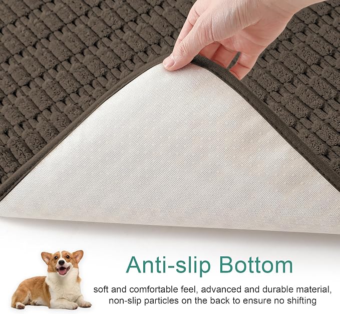 Foxdecor Couch Cover Sofa Covers Washable, Dog Bed Cover Couch Covers for 3 Cushion Couch Sofa Pet Friendly, Dog Couch Cover Furniture Covers for Pets.(Chocolate 32x94 inch)