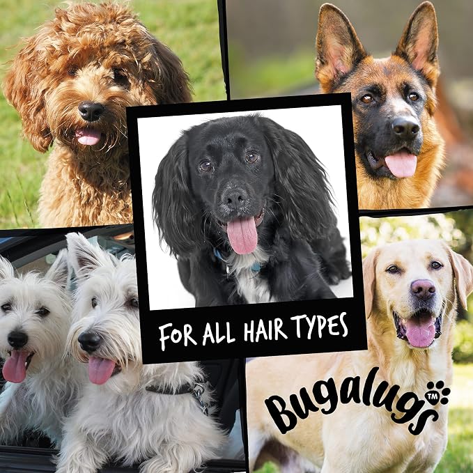BUGALUGS Baby Fresh Dog Shampoo Dog Grooming Shampoo for Smelly Dogs with Baby Powder Scent (33.8 FL Oz, 1 Pack)