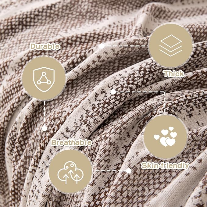 MEETSKY Boho Couch Cover Sofa Covers, Chenille Geometric Couch Covers for 2 Cushion Couch Sofa for Dogs, Washable Sofa Slipcover for Cat Couch Protector with Tassels,71" x 118", Coffee