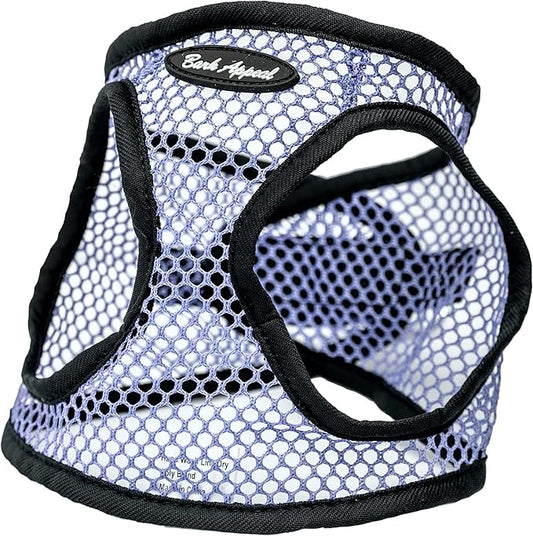 Bark Appeal Lavender Netted Step-in Dog Harness for X-Large to 2X-Large Pets – Updated Sizing, Remeasuring is Essential – Soft Netted Mesh – Anti-Choke with Adjustable Strap & Heavy Duty Clip – XXL