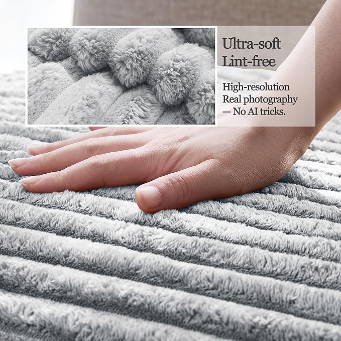 Waterproof Couch Cover for Dogs Non-Slip, Fuzzy Soft Pet Couch Covers for Sofa, Pet Friendly Area Rug Dog Bed Covers Washable Sofa Cover Mat (Seagull Gray, 58" x 82" 1 Pack)