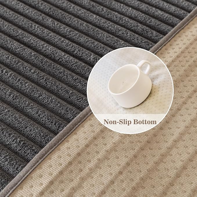MYSKY HOME 100% Waterproof Couch Cover, Couch Covers for Dogs Washable, Non Slip Sectional Couch Covers for 3 Cushion Sofa Pet Friendly, Sofa Covers Protector, Dog Bed Cover, Dark Grey, 35"x82.7"