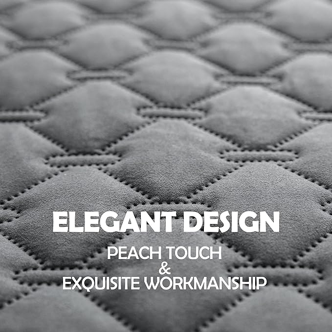 gogobunny 3X Stronger Waterproof Pet Blanket, Scratch Proof Furniture Protector for Dogs Cats, Reversible Cover 52x82 Inch, Dark Grey/Light Grey