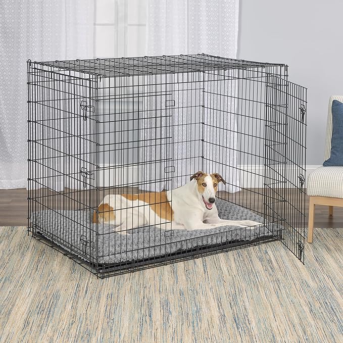 MidWest Homes for Pets Plush Ombe Swirl Dog Bed; Gray 54-Inch for Giant Breeds