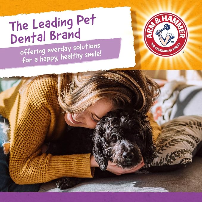Arm & Hammer for Pets Nubbies Dental Treats Baking Soda Calcium Nubbed Texture Scrubs Plaque Tartar Chicken Flavor Freshens Breath Daily Oral Care 20 Count 7 OZ 24 Pack at Home Consistent Routine