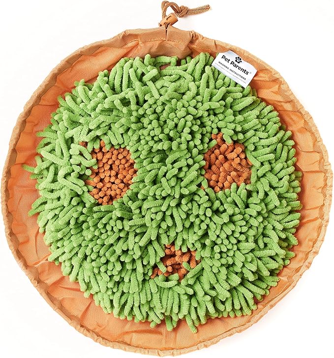 PET Parents Forager Snuffle MAT and Slow Feeder Dog Bowl, Meadow Natural
