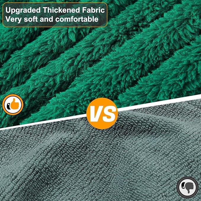 Bienbee Dog Bathrobe, Quick Drying Super Absorbent Pet Robes for Small Medium Large Dogs, Drying Coat for After Bath & Swim, Warm & Cozy Dogs Towels, Dog Puppy Bath Supplies, Green S