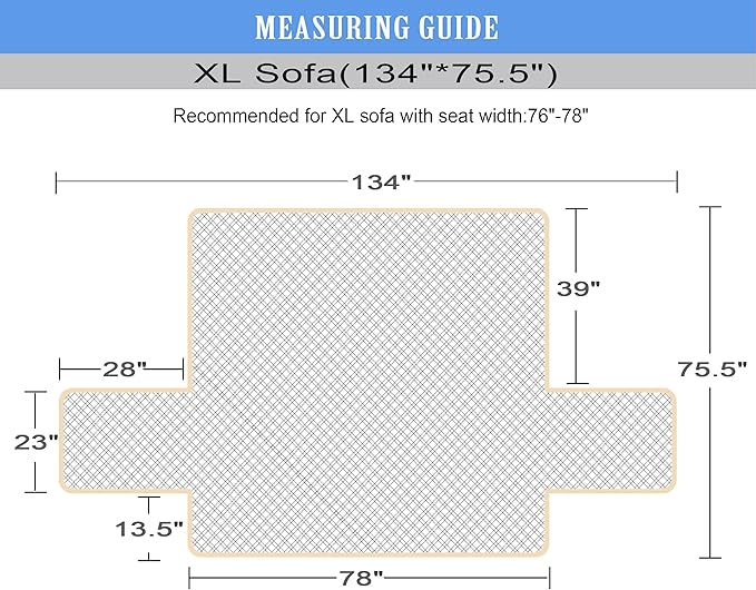 Ameritex Couch Sofa Slipcover 100% Waterproof Nonslip Quilted Furniture Protector Slipcover for Dogs, Children, Pets Sofa Slipcover Machine Washable (Sand, 78")