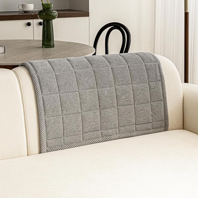 Couch Covers for Dogs Washable, Non Slip Couch Covers for Loveseat Sofa Pet Friendly, Soft Fuzzy Sofa Covers for Pet, Dog Couch Cover Furniture Protector(1PC,Light Grey,27.6"x27.6")