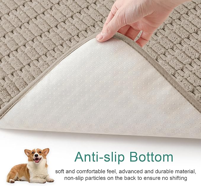 Foxdecor Dog Bed Cover Pet Couch Covers for Sofa, Anti-Slip Dog Mat Pet Pad Blanket for Sofa Chair Recliner Bed Furniture Protector, (Brown 58x82 inch)