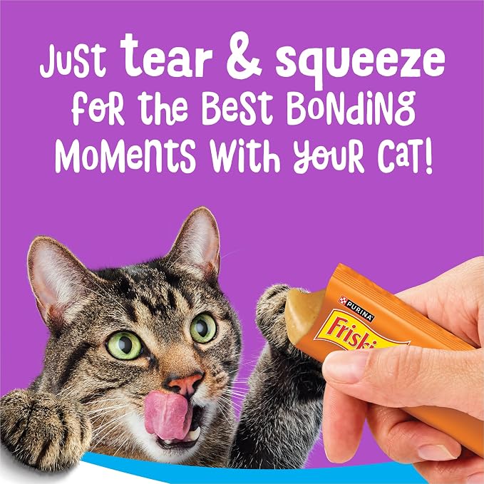 Friskies Purina Lil' Lickables with Chicken or Tuna Variety Pack Lickable Cat Treats  - 5 oz. (Pack of 20)