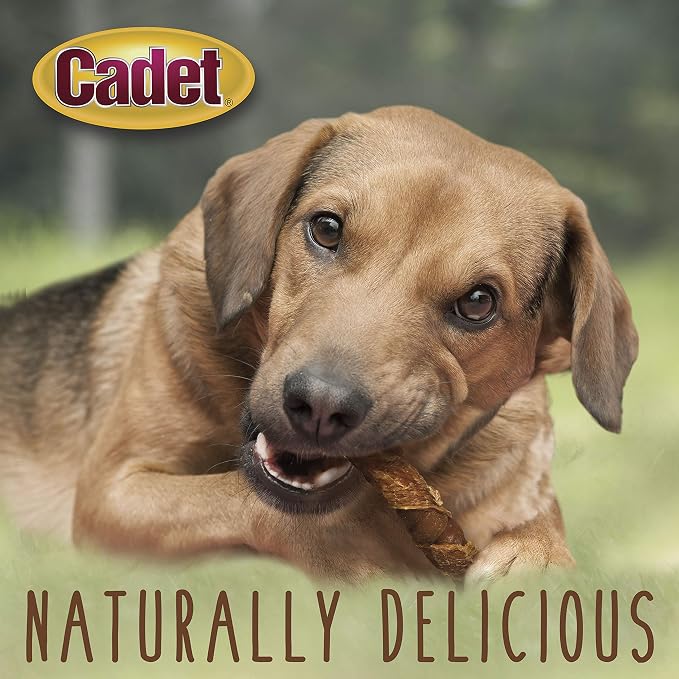 Cadet Gourmet Triple Chews Long-Lasting Pork Hide Sticks with Sweet Potato and Chicken, Healthy Dog Treats for Small & Large Dogs, 18 Count