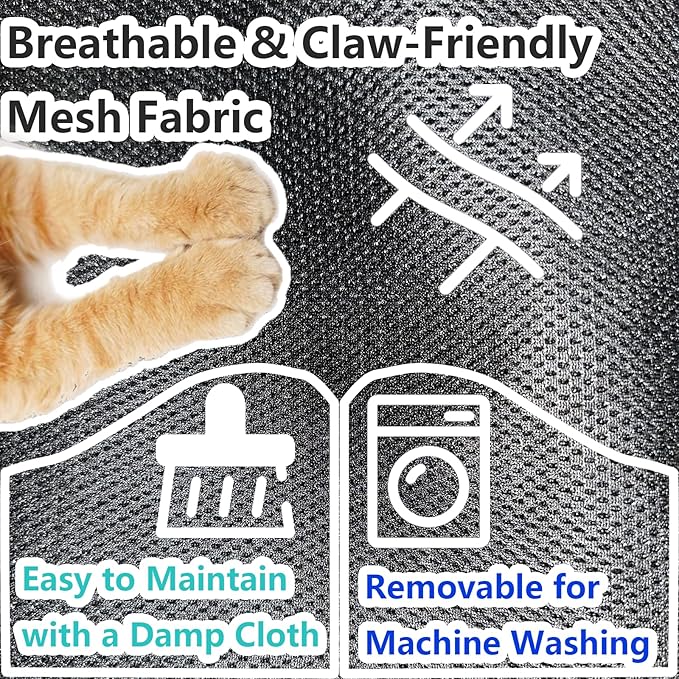 Newly Upgraded Elevated Cat Beds for Indoor - Washable Material, Comfortable Elevated Design for Cats, Ideal for Indoor Use to Keep Pets Cool and Cozy, Suitable for Small and Medium-Sized Cats