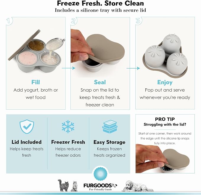 FURSICLE Reinforced Pro. Frozen Dog Treat Toy Ball | Interactive Enrichment Dispenser | Freezable Ice Licking Feeder Keeps Dogs Busy & Calm | Mental Stimulation & Boredom Buster