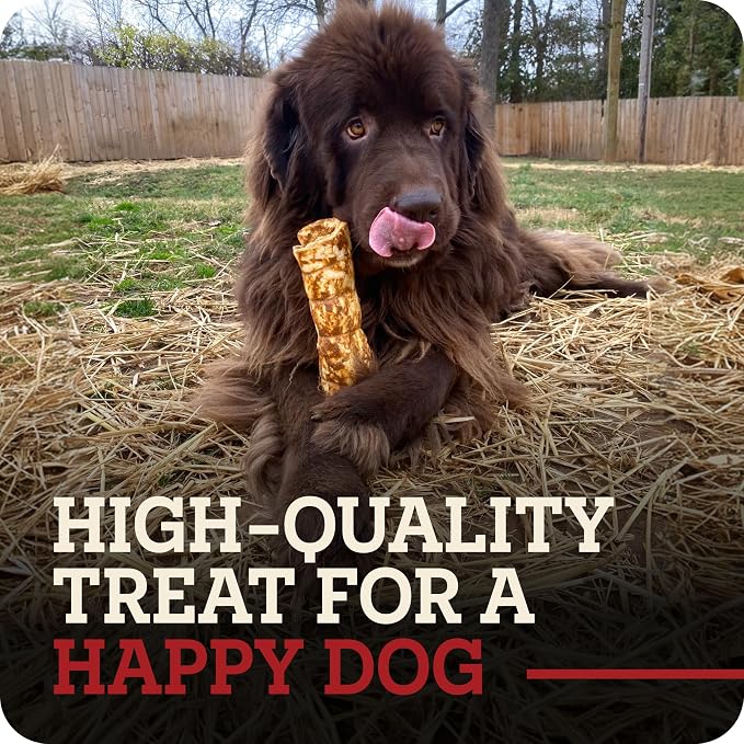 Redbarn Pet Products All-Natural Small/Medium Beef Cheek Rolls for Dogs, Chicken & Carrot Glazed - Single Ingredient Grain-Free Chew Treat Naturally Rich in Collagen - 5 Pack - Packaging May Vary