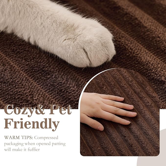 MYSKY HOME 100% Waterproof Couch Cover, Couch Covers for Dogs Washable, Non Slip Couch Covers for 2 Cushion Sofa Pet Friendly, Sofa Covers Slipcovers Furniture Protector Dog Bed Cover, Brown, 35"x63"