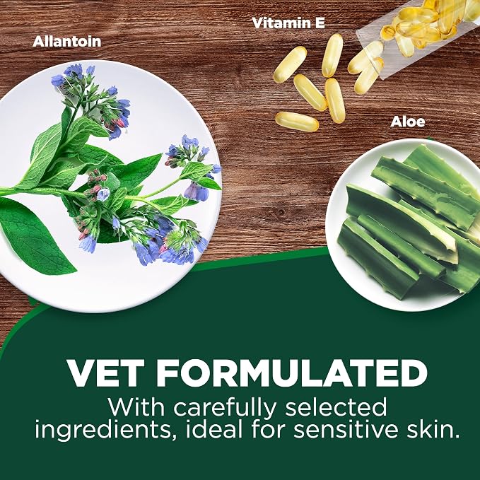 Vet's Best Hypo-Allergenic Shampoo for Dogs | Dog Shampoo for Sensitive Skin | Relieves Discomfort from Dry, Itchy Skin | Cleans, Moisturizes, and Conditions Skin and Coat , 16 oz