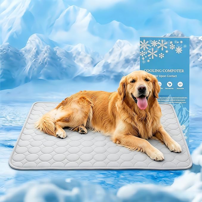 Dog Cooling Mat Arc-Chill Cooling Dog Bed Mats, Q-Max>0.4 Washable Pet Cooling Pad Breathable Cooling Mat for Dogs & Cats Indoor & Outdoor Car Seats