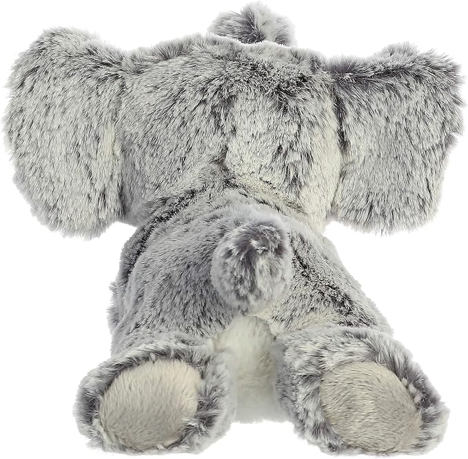 Aurora® Adorable Mini Flopsie™ Leroy Elephant™ Stuffed Animal - Mini Companions Ready for Playful Adventures - for Kids All Ages, Toddlers, Adults, and Families - Gray 8 Inches