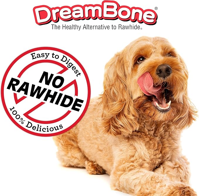 DreamBone Churro-Style Dog Sticks, Treat Your Dog to a Chew Made with Real Chicken 14 Count (Pack of 3)