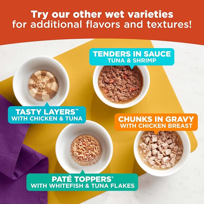 Meow Mix Paté in Gravy Wet Cat Food with Real Tuna & Salmon, 2.75 Ounce (Pack of 12)