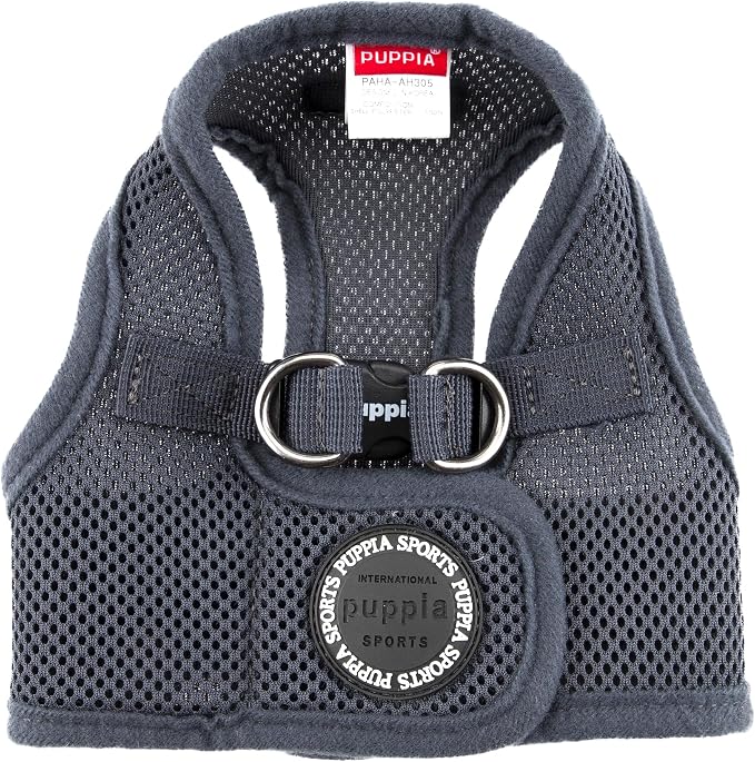PUPPIA International Soft Vest Harness, Small, Grey