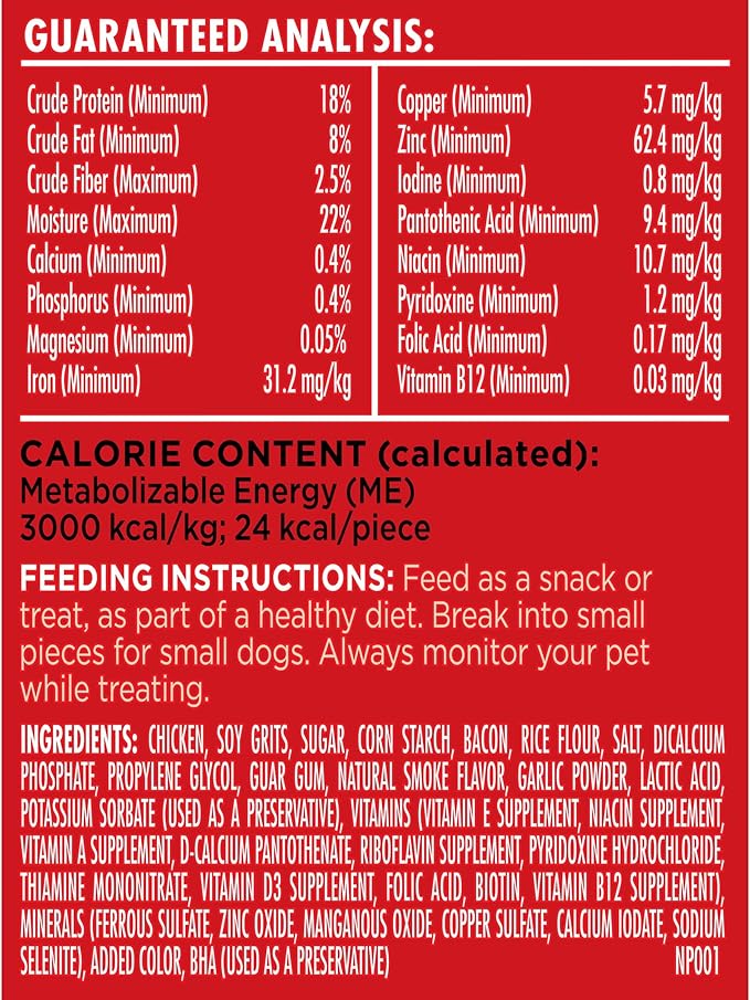Milk-Bone Soft & Chewy Dog Treats, Made with Real Bacon, 25 Ounce Canister (Pack of 2)