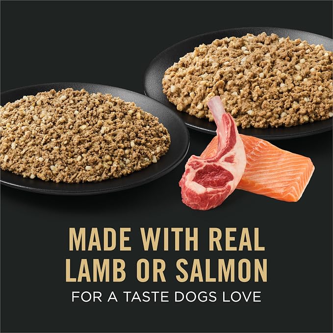 Purina Pro Plan Sensitive Skin and Stomach Wet Dog Food, Salmon and Rice and Lamb and Oat Meal Variety Pack - (Pack of 12) 13 oz. Cans