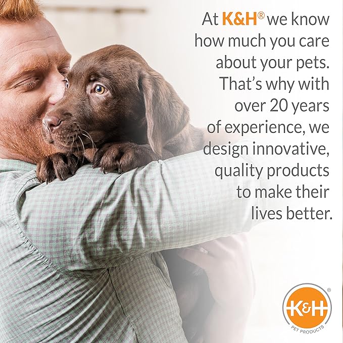 K&H Pet Products Cool Bed III Dog Cooling Mat, Indoor Outdoor Cooling Beds for Medium Dogs, Chilling Pet Pad for in Home, Outdoor Houses, Crates, Yards, Porches - Medium 32 X 22in Chill Blue