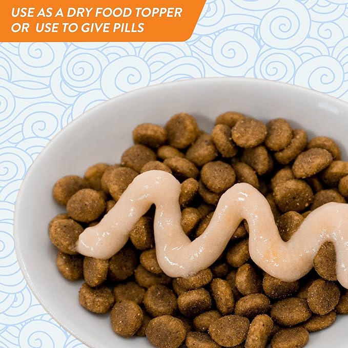 INABA Churu Cat Treats, Grain-Free, Lickable, Squeezable Creamy Purée Cat Treat/Topper with Vitamin E & Taurine, 0.5 Ounces Each Tube, 20 Tubes, Seafood Variety