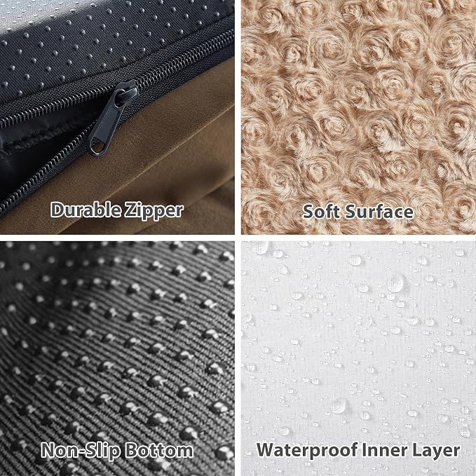 BFPETHOME Orthopedic Dog Beds for Extra Large Dogs, Waterproof Sofa XXL Dog Bed with Sides, Non-Slip Bottom and Egg-Crate Foam Big Dog Couch Bed with Washable Removable Cover,