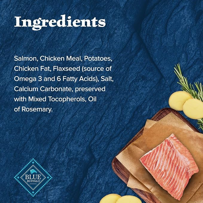 Blue Buffalo Wilderness Trail Treats Salmon Crunchy Dog Biscuits, Grain-Free & High-Protein, Bite-Sized Training Treats Made with Real Salmon & Natural Ingredients, 24-oz Bag