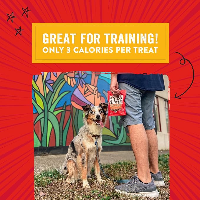 Stella & Chewy's Training Dog Treats - Crav'n Bac'n Soft Bacon & Chicken Bites - Premium USA Made - Low Calorie Rewards - 8.25oz