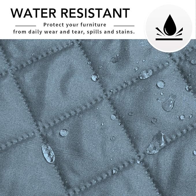 Easy-Going Sectional Couch Covers for Dogs L Shape Sofa Cover Reversible Sofa Slipcover Chaise Lounge Cover Furniture Protector Cover for Pets Dog Cat (42 x 52 inches, Light Blue/Light Blue)