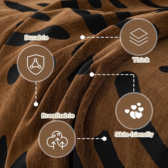 MEETSKY Boho Couch Cover Sofa Covers, Chenille Geometric Dark Brown Couch Covers for 2 Cushion Couch Sofa for Dogs, Washable Sofa Slipcover for Cat Sofa Protector with Tassels,71" x 118"