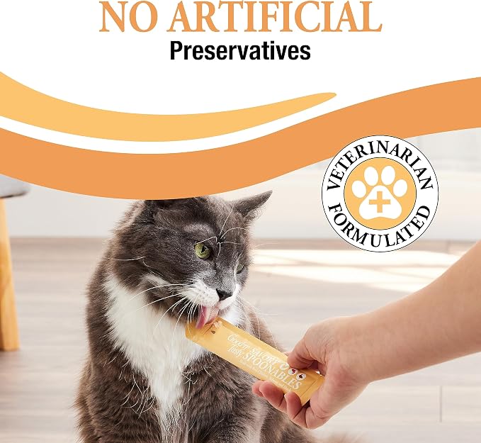 Good ‘n’ Tasty Savory Spoonables with Real Chicken, Salmon & Duck, 6 Count Tube, Triple Flavor Squeezable Lickable Wet Treats for Cats with Built-in Spoon for Less Mess (Pack of 2)