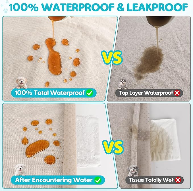 Loiion 100% Double-Sided Waterproof Dog Sofa Cover - Anti-Slip, Leakproof Couch Cover, Pet-Friendly Couch Protectors for Puppy, Large Dog, Kids and Pets150 X71 Almond