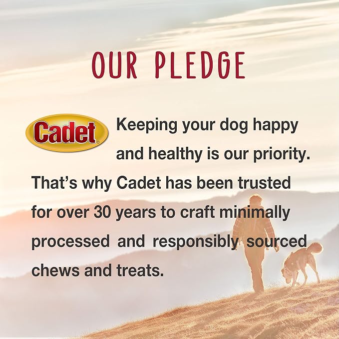 Cadet Gourmet Sweet Potato & Duck Dog Treats Wraps - Healthy & Natural Sweet Potato & Duck Dog Training Treats for Small & Large Breeds - Inspected & Tested in USA (28 oz.)