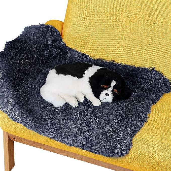 Pet Dog Bed Blankets, Fluffy Fleece Dog Throw Blankets Sleep Mat,Soft Puppy Blankets Cat Kitten, S M L XL,Fuzzy Reversible Sherpa Blanket for Bed, Couch, Sofa, Travel,Washable & Lightweight
