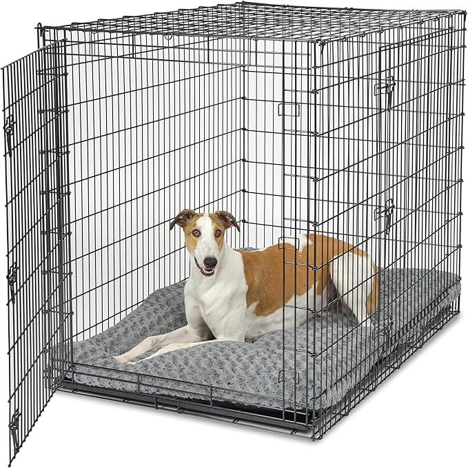 MidWest Homes for Pets Plush Ombe Swirl Dog Bed; Gray 54-Inch for Giant Breeds