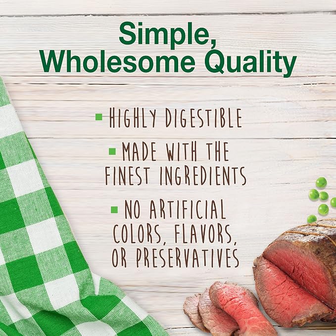 Nylabone Healthy Edibles Natural Dog Chews, Long Lasting Bones for Dogs, Roast Beef Flavor Dog Treats, Small (3 Count) (Pack of 2)