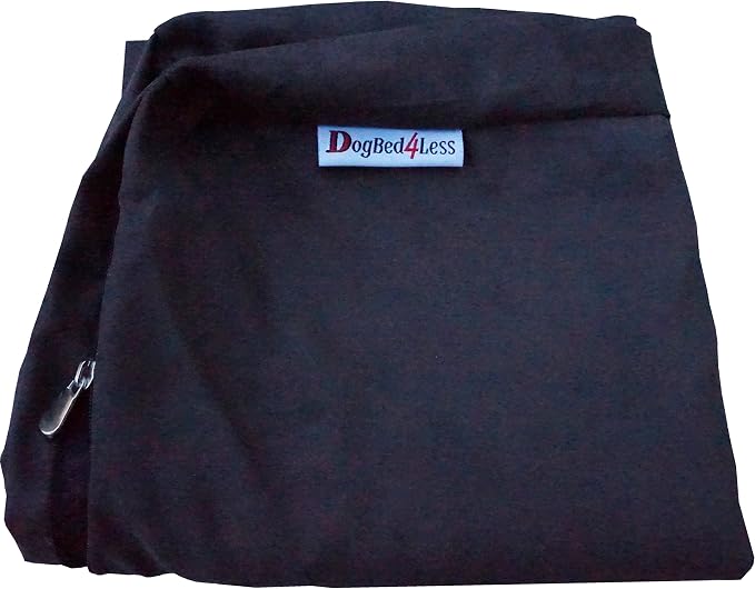 Dogbed4less Extra Large Orthopedic Gel Infused Cooling Memory Foam Dog Bed for Medium to Large Pet, Waterproof Liner and Durable Suede Espresso External Cover, XL 47X29X4 Inches (Fit 48X30 Crate)
