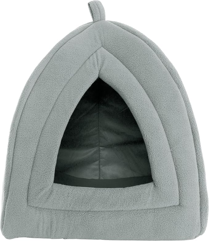 Cat House - Indoor Bed with Removable Foam Cushion - Pet Tent for Puppies, Rabbits, Guinea Pigs, Hedgehogs, and Other Small Animals by PETMAKER (Pack of 2)