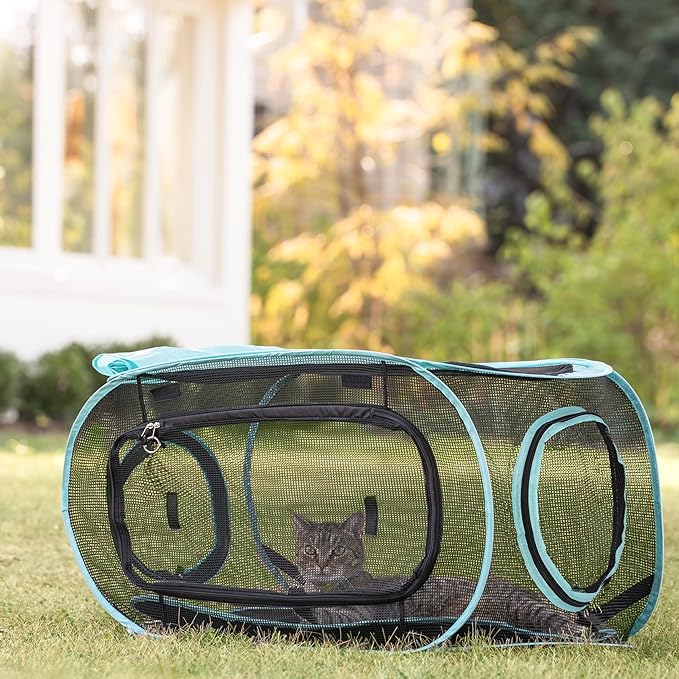 Kitty City Outdoor Catio Furniture and Play Kits for Cats, Play Combo
