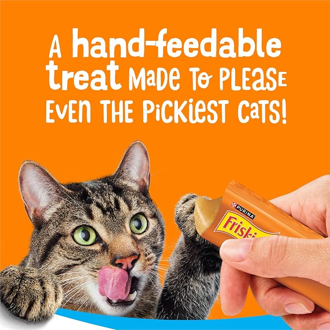 Friskies Purina Lil’ Lickables with Chicken, with Tuna or with Ocean Whitefish Variety Pack Lickable Cat Treats  - 10 oz (Pack of 20)