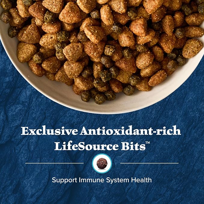 Blue Buffalo Wilderness Rocky Mountain Recipe with Bison High Protein & Wholesome Grains Dry Dog Food for Adult Dogs, 30% Protein, Supports Immunity with Antioxidant-Rich LifeSource Bits, 22 lbs.