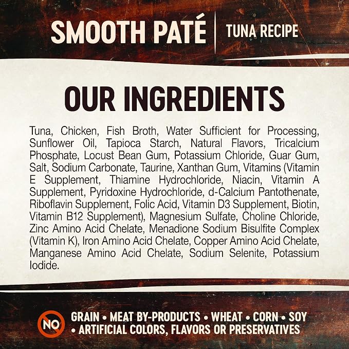 Wellness CORE Tiny Tasters Pate Adult Wet Cat Food, Natural, Protein-Rich, Grain Free, 1.75 Ounce Pouch (Tuna), (Pack of 24)