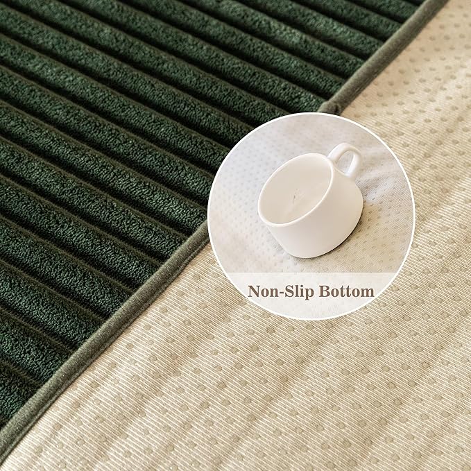 MYSKY HOME 100% Waterproof Couch Cover, Couch Covers for Dogs Washable, Non Slip Couch Covers for 2 Cushion Sofa Pet Friendly, Sofa Covers SlipcoversProtector Dog Bed Cover, Moss Green, 35"x63"