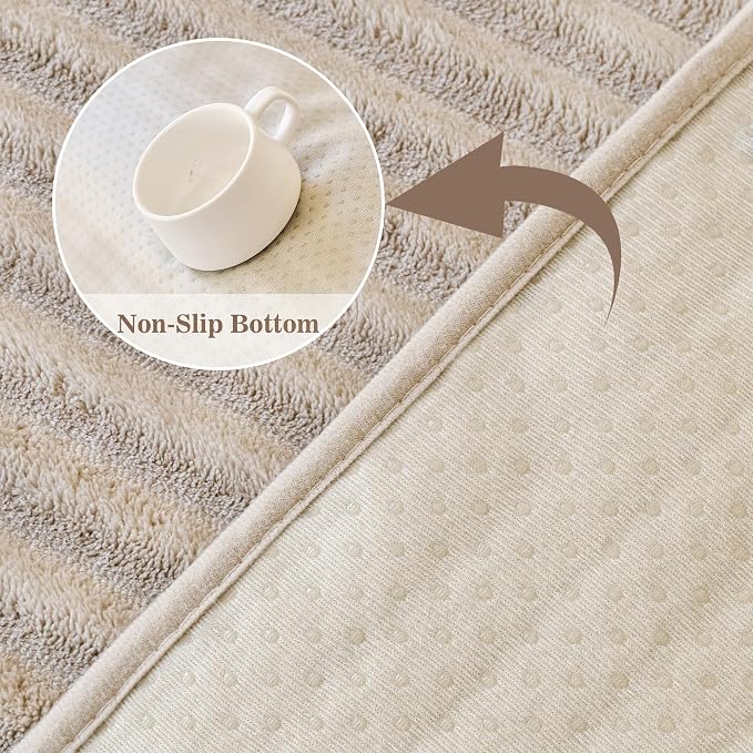 MYSKY HOME 100% Waterproof Couch Cover, Couch Covers for Dog Washable, Non Slip Couch Covers for 3 Cushion Sofa Pet Friendly, Sofa Covers Slipcover Furniture Protector Dog Bed Cover, Khaki, 35"x70.9"